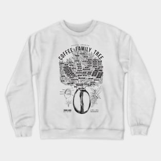 Custom Coffee Family Tree Crewneck Sweatshirt